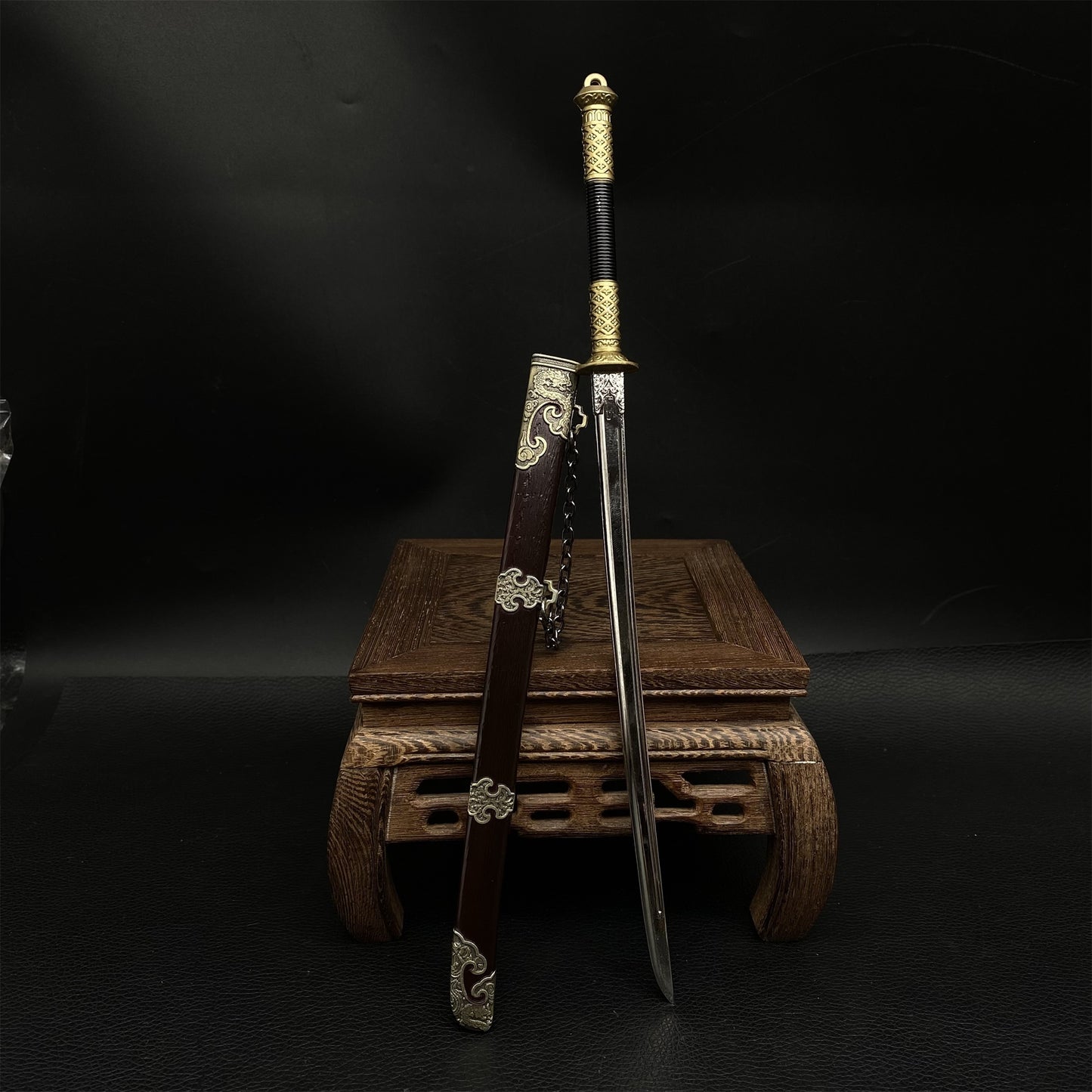 Ancient Chinese Miao Dao Warrior Anti Japanese Pirate Weapon11.4'' Metal Replica