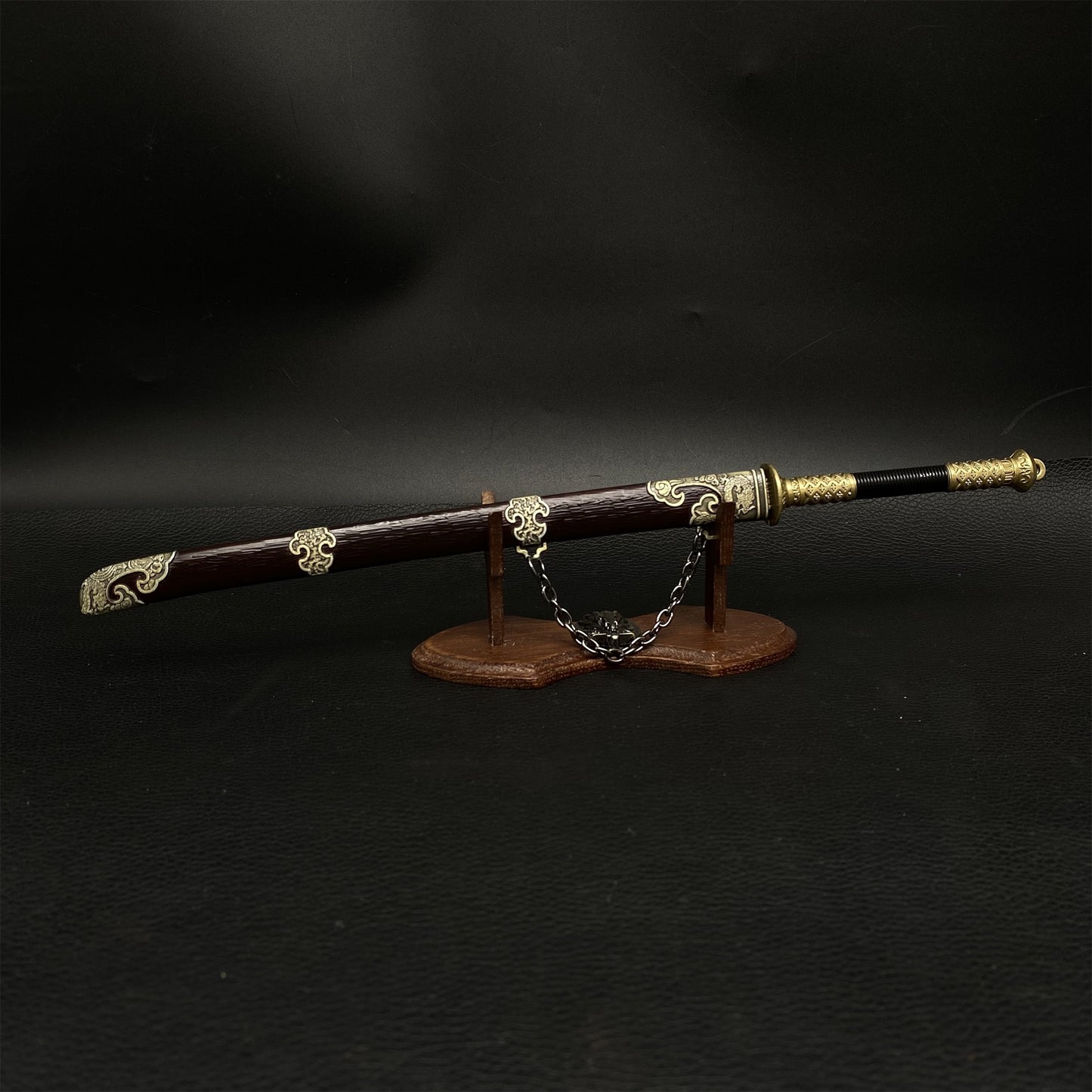 Ancient Chinese Miao Dao Warrior Anti Japanese Pirate Weapon11.4'' Metal Replica