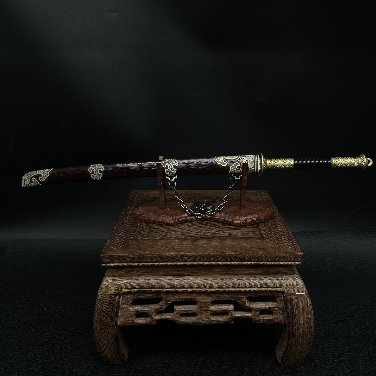 Ancient Chinese Miao Dao Warrior Anti Japanese Pirate Weapon11.4'' Metal Replica