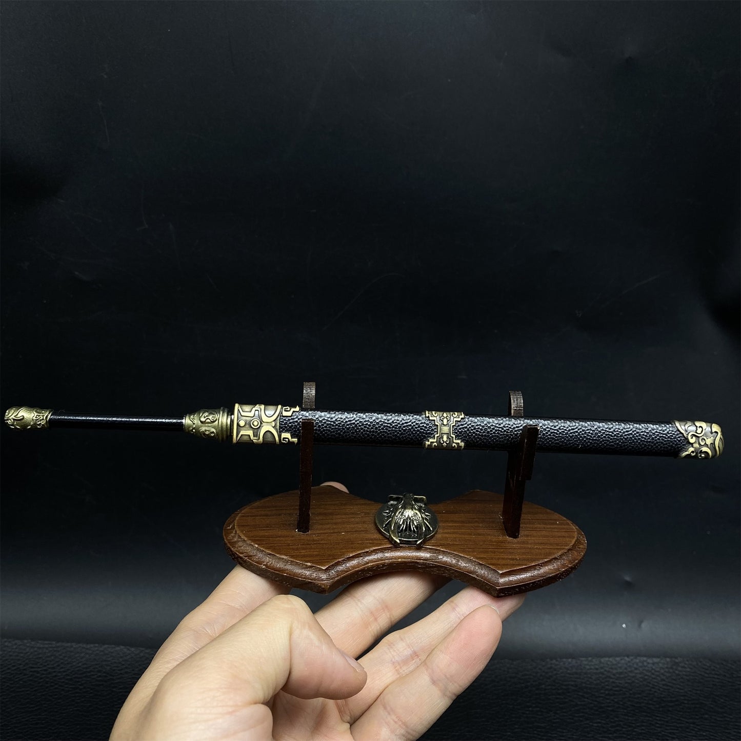 Ancient Mo Wen Sword Metal Miniature