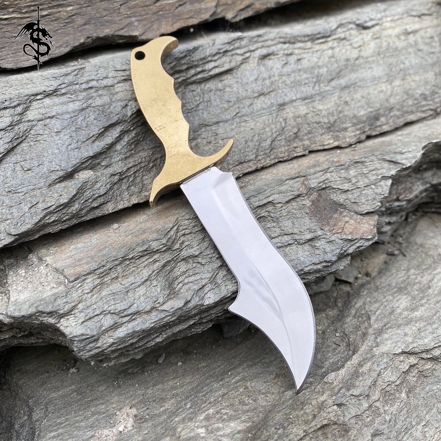 Mini Brass Handle MongolianTool EDC Knife