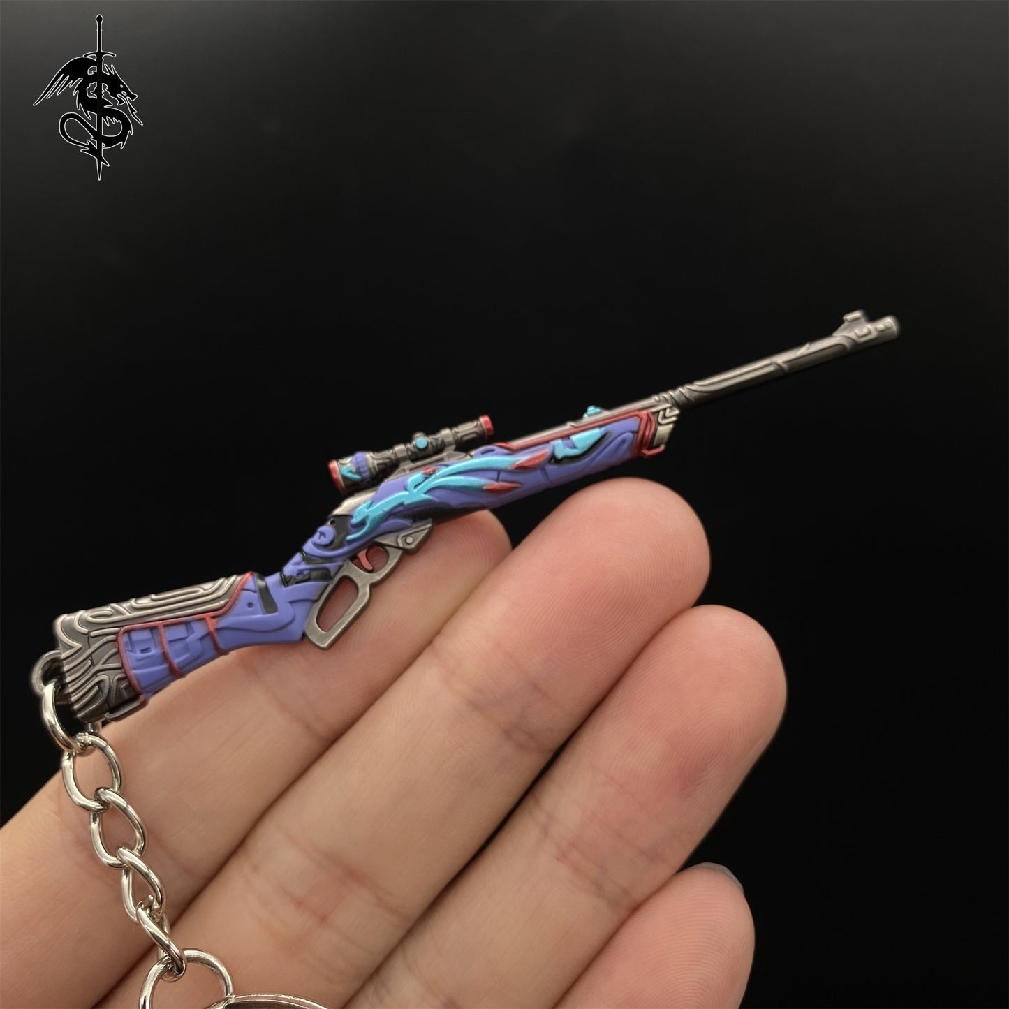 Mini Moondash Marsha Gun Metal keychain