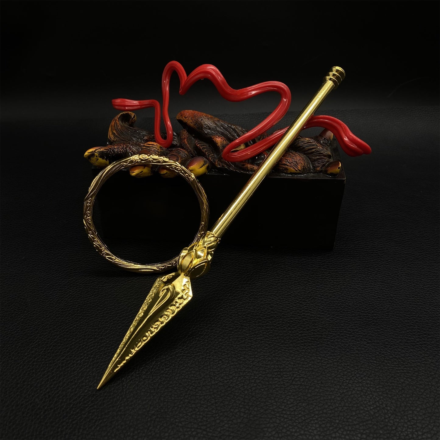 Ne Zha Fire Tipped Spear Universe Ring Red Armillary Sash Replicas 3 In 1 Pack