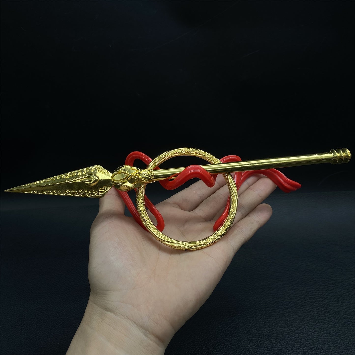 Ne Zha Fire Tipped Spear Universe Ring Red Armillary Sash Replicas 3 In 1 Pack