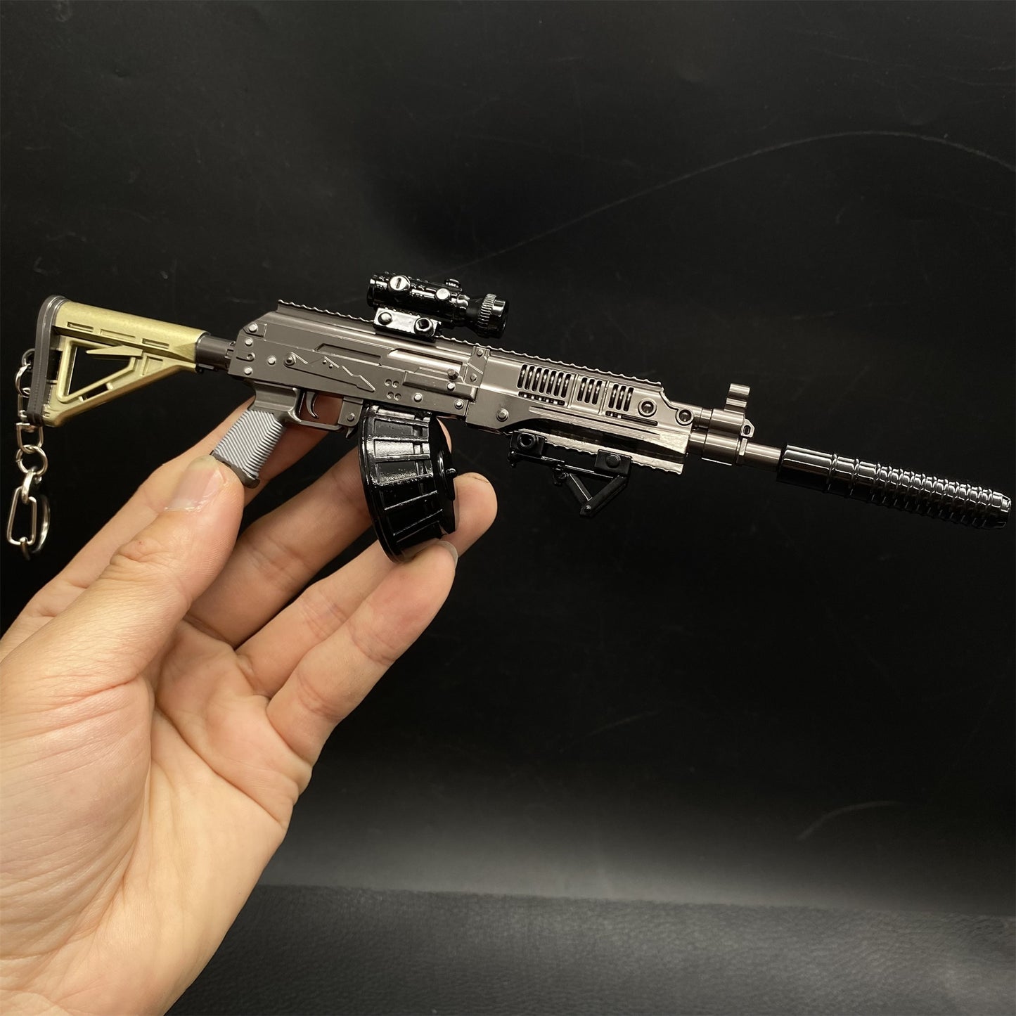 Tiny RPK16 Machine Gun Metal Replica