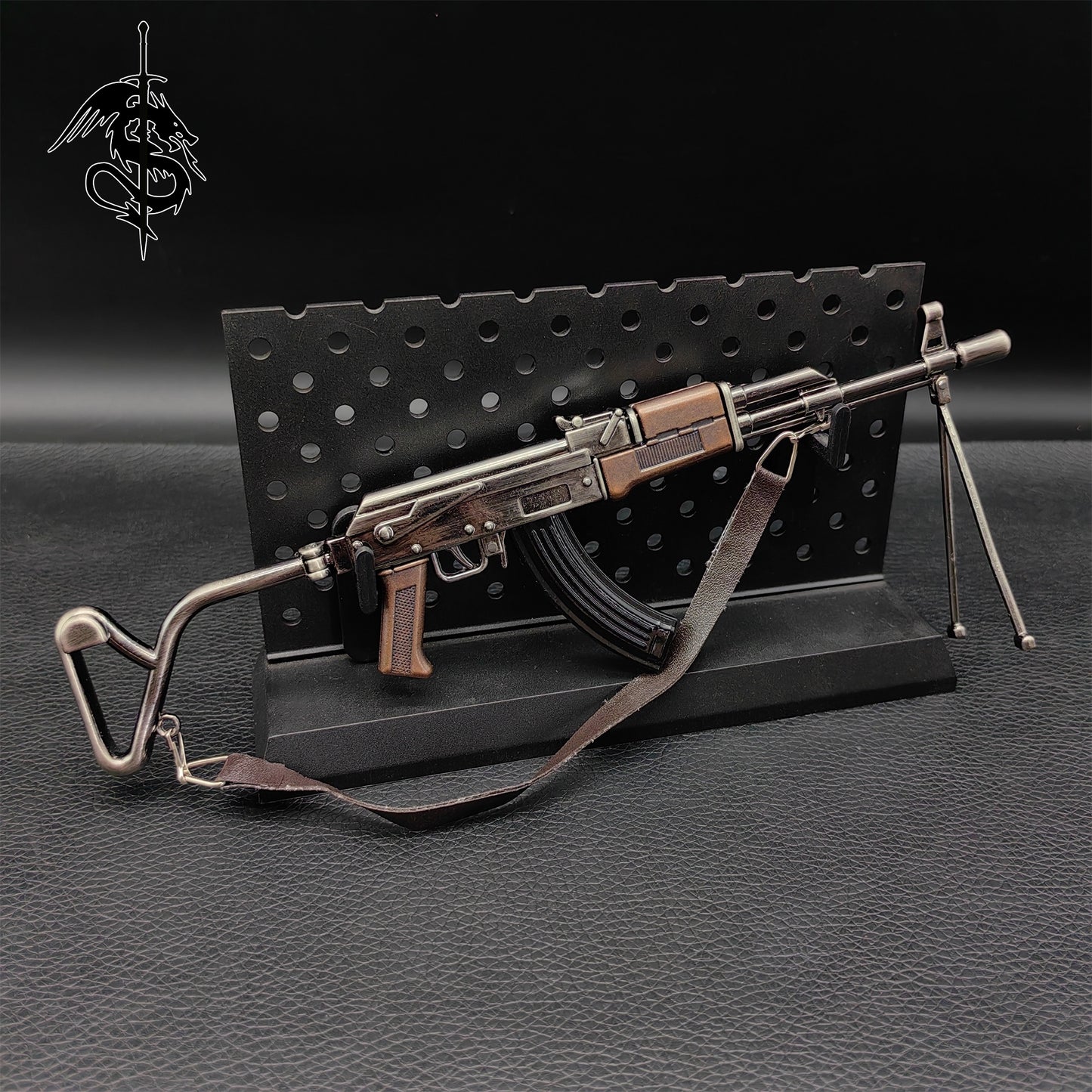 Metal AK-47 Assault Rifle RPK Light Machine Toy Gun Model