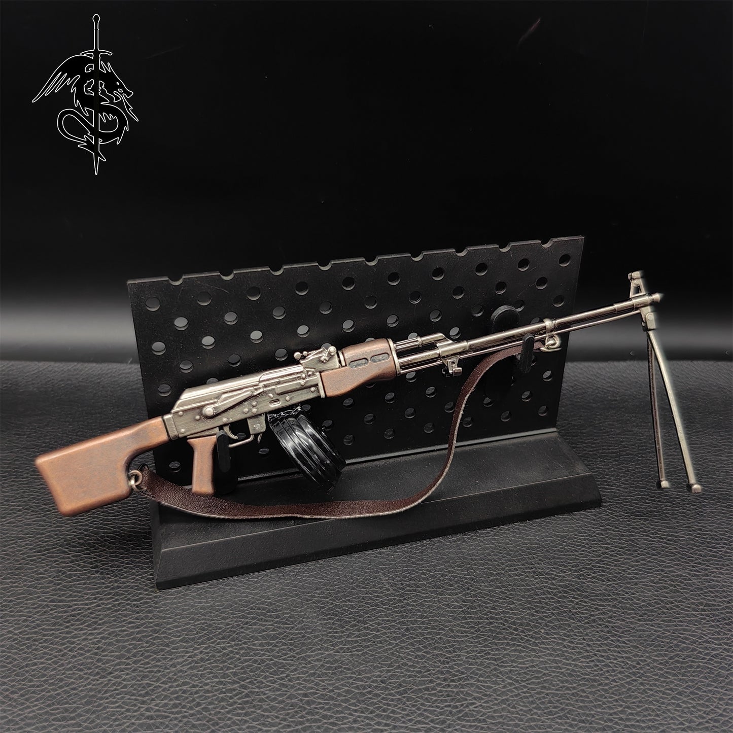 Metal AK-47 Assault Rifle RPK Light Machine Toy Gun Model