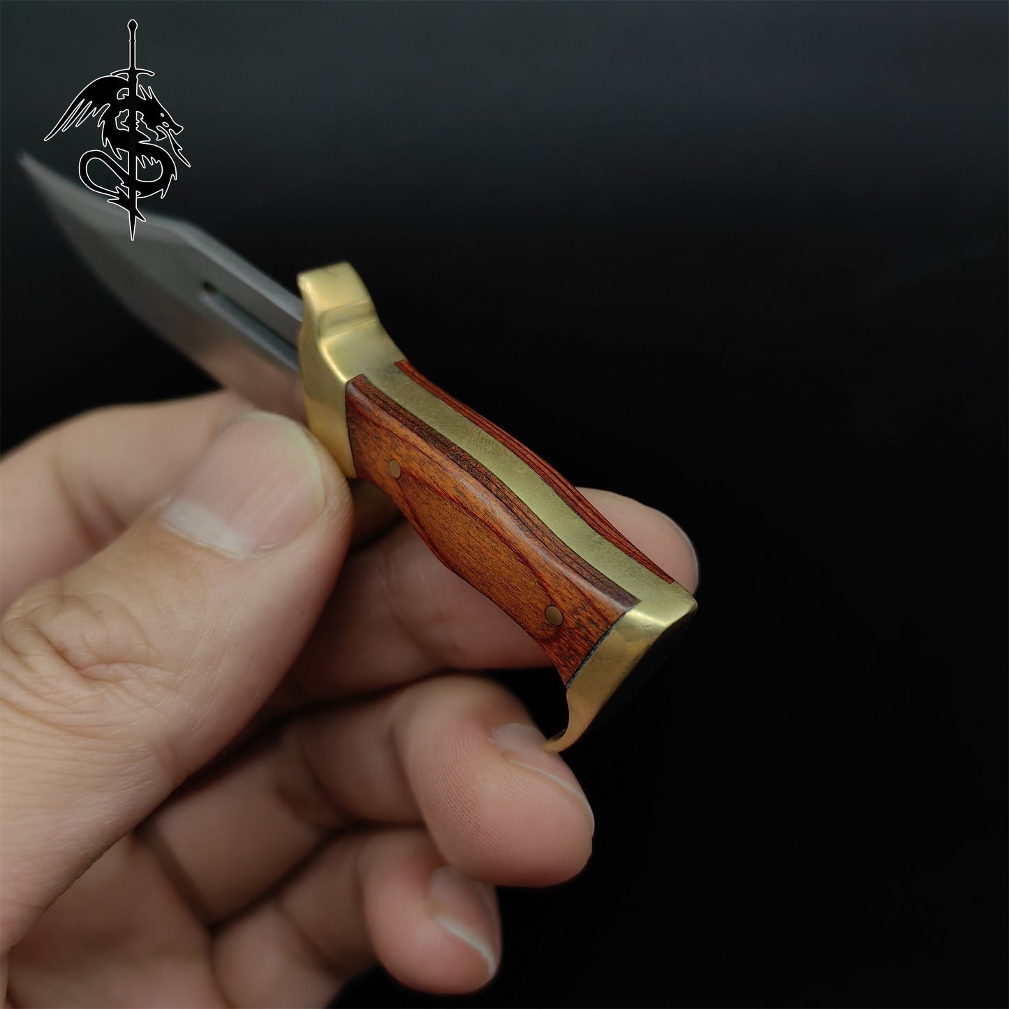 Tiny Rambo Hunting Knife EDC Portable Unboxing Knife