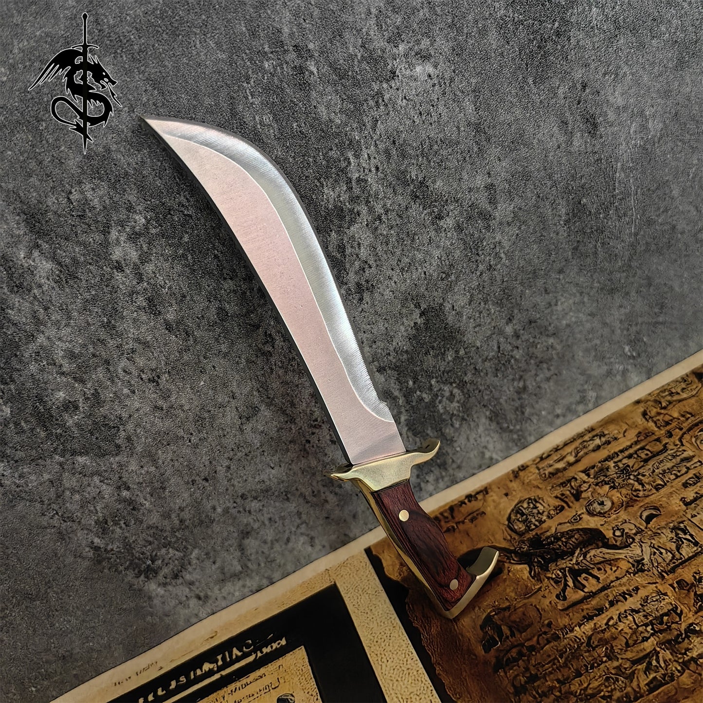 Rambo Hunting Knife EDC Out Tool Sharp Knife USA Stock