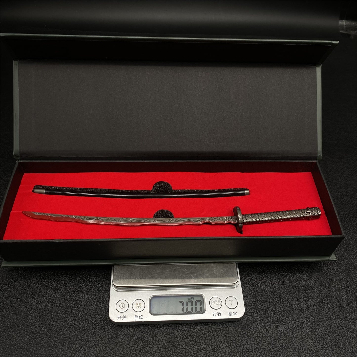 ER Rivers of Blood Katana Metal Replica Miniature With Gift Box