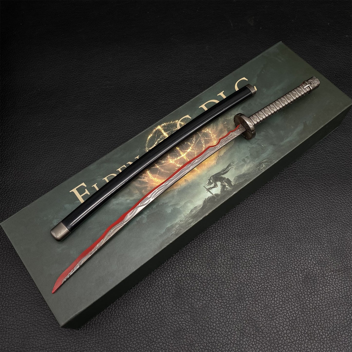 ER Rivers of Blood Katana Metal Replica Miniature With Gift Box