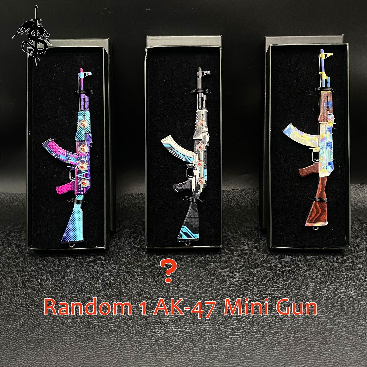 Roar Skin Balisong & Stickers & 4 Keychains &Random 1 AK With Gift Case