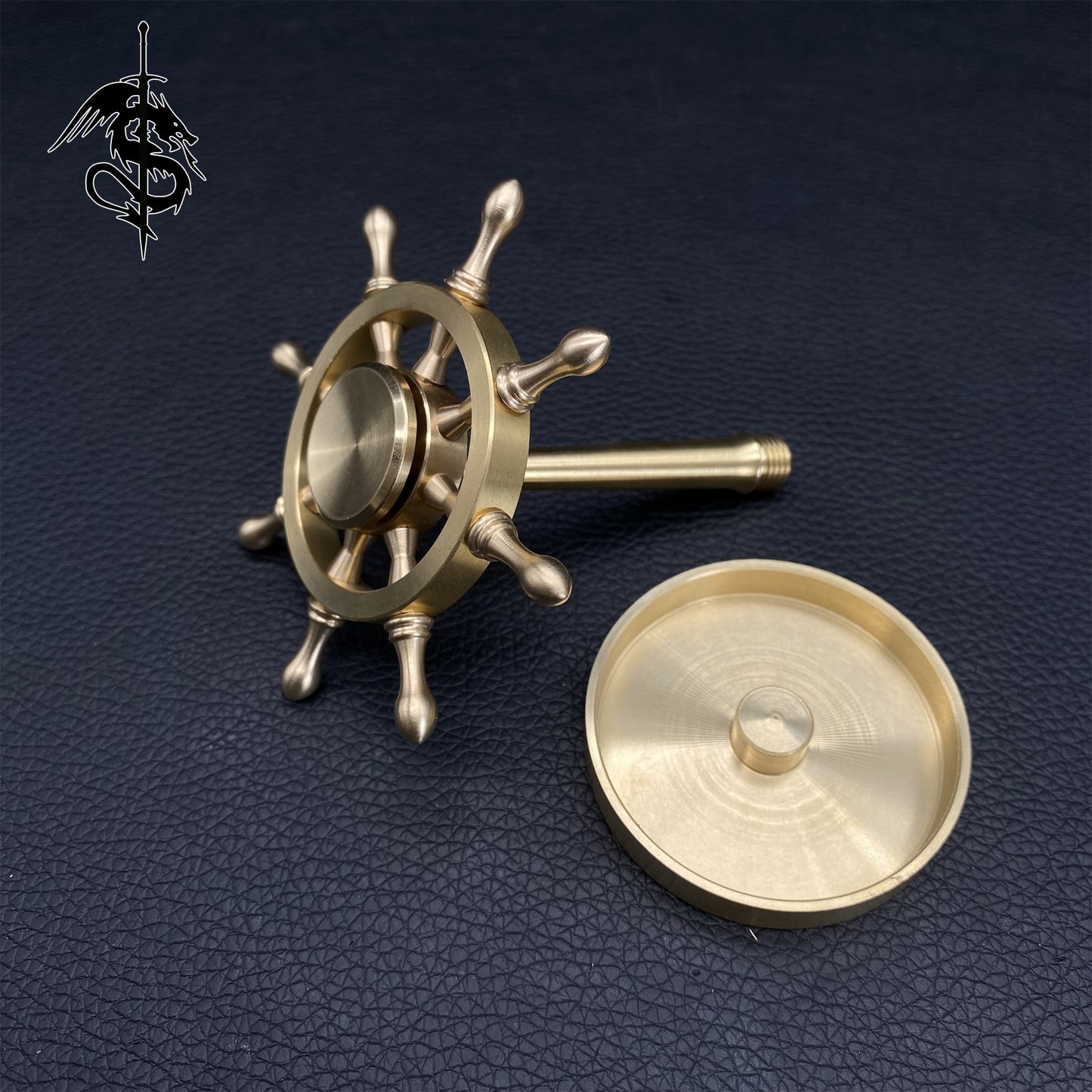 Brass Rotating Rudder Toy
