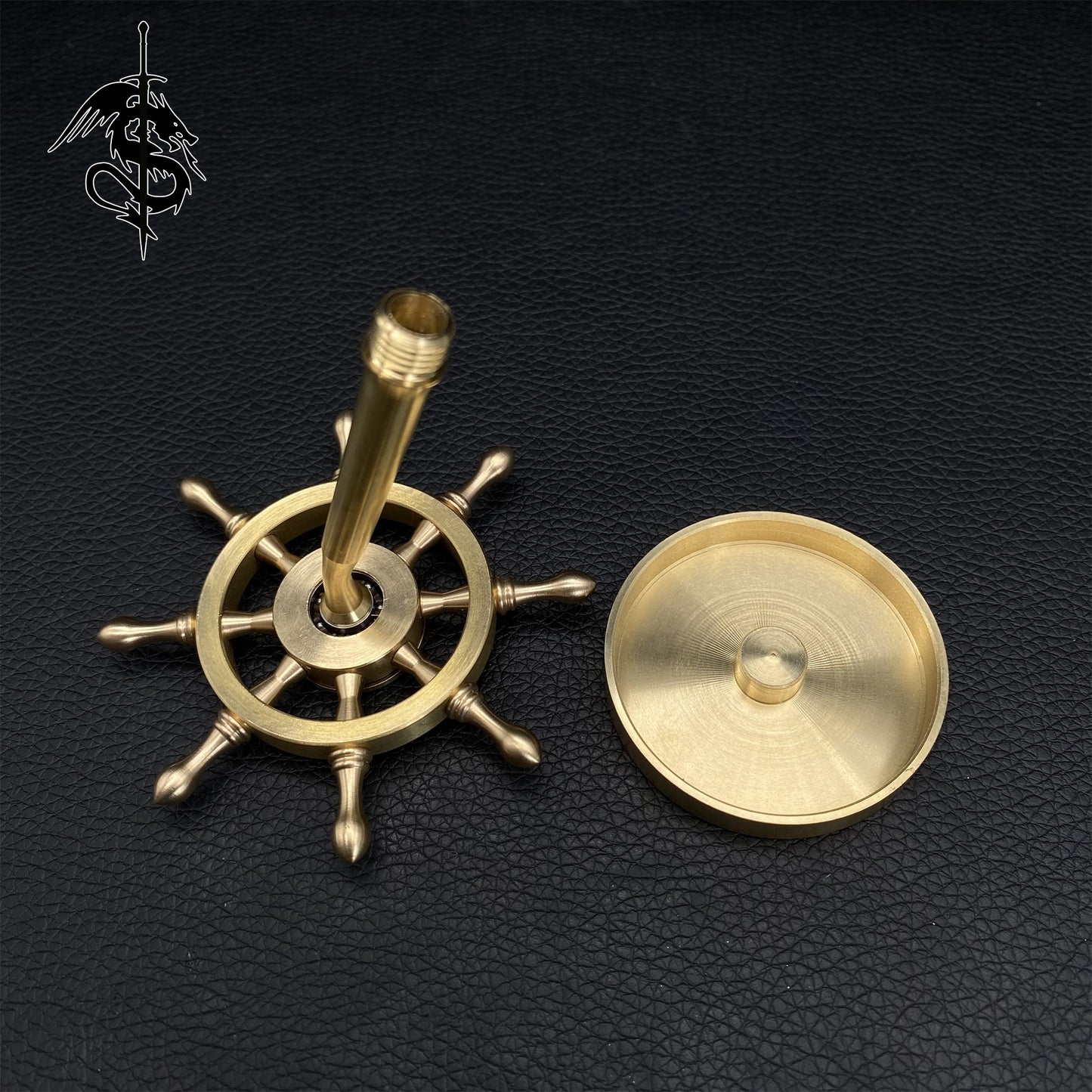 Brass Rotating Rudder Toy