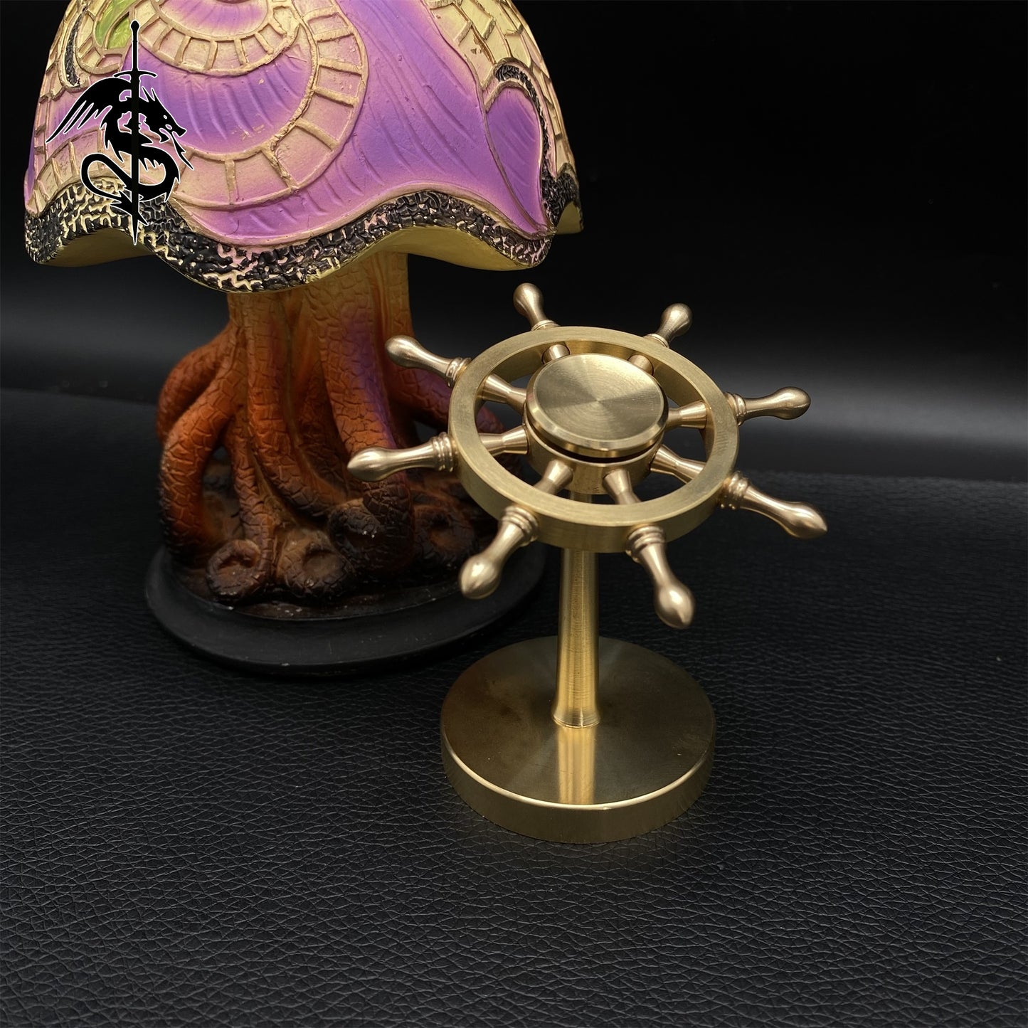Brass Rotating Rudder Toy