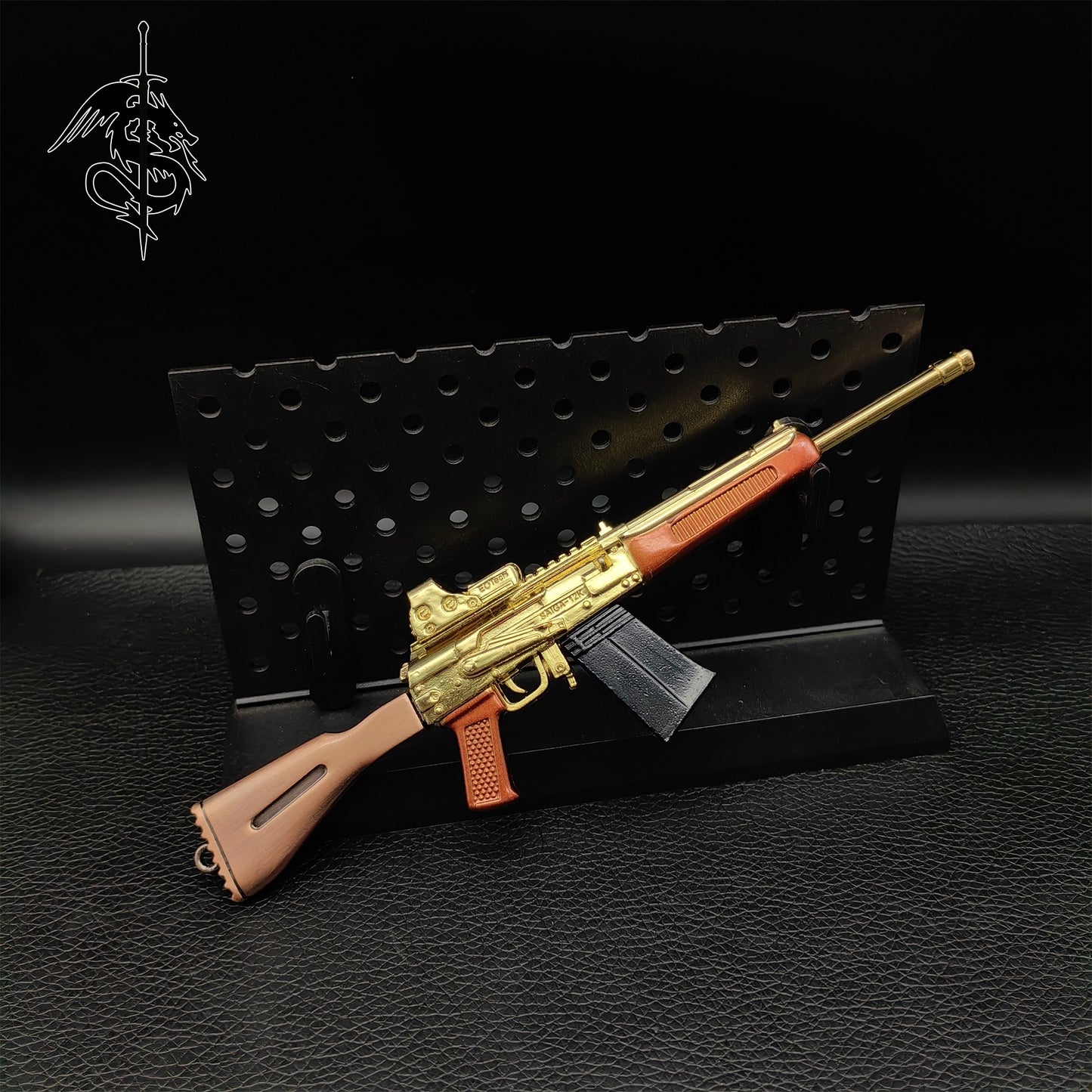 S12K Golden Plated Miniature Small S12 Shotgun Toy Metal Replica