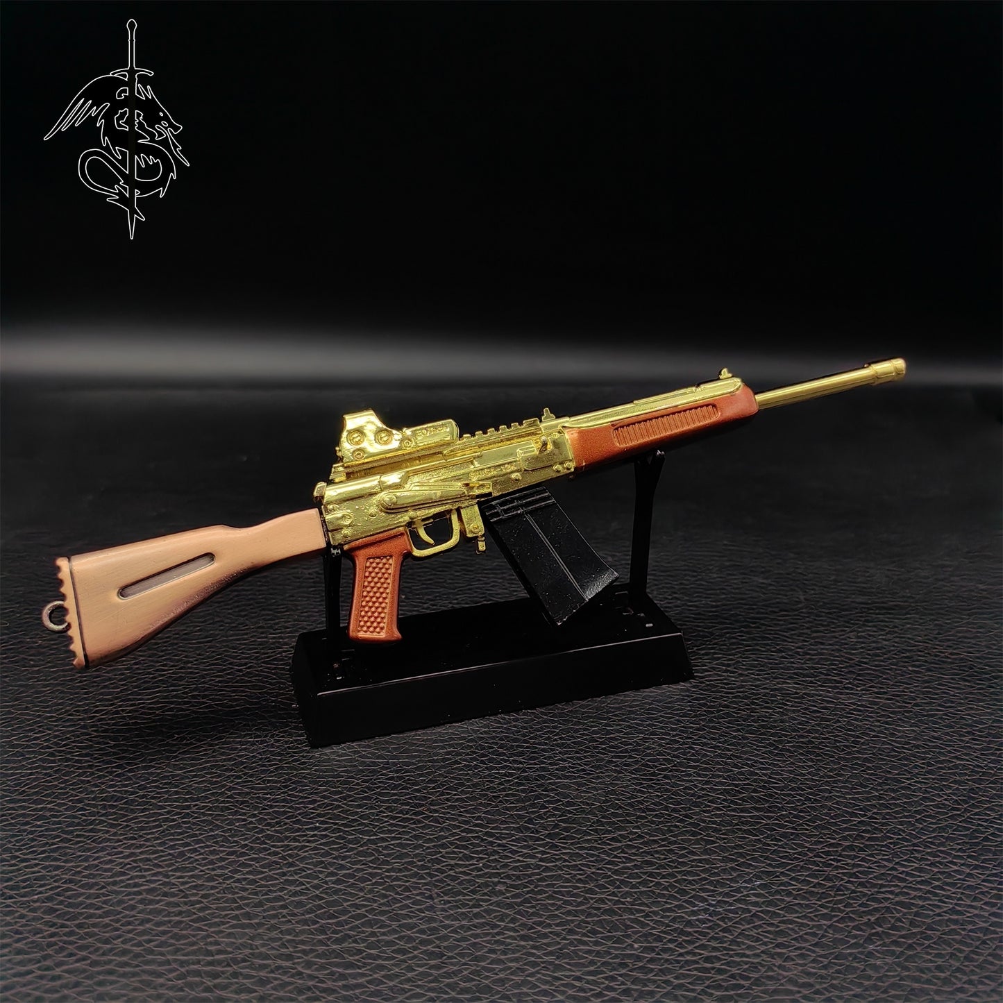 S12K Golden Plated Miniature Small S12 Shotgun Toy Metal Replica