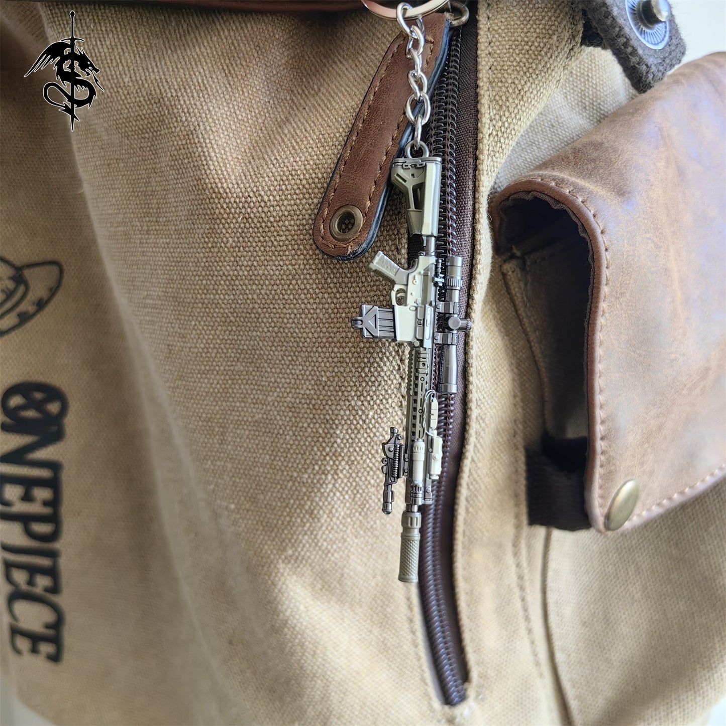 RE8 Mini SA-110 Sniper Rifle Gun Metal Keychain