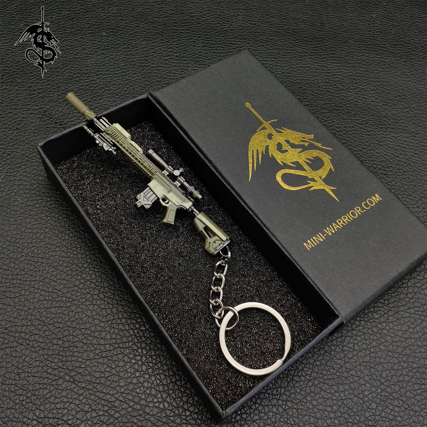 RE8 Mini SA-110 Sniper Rifle Gun Metal Keychain