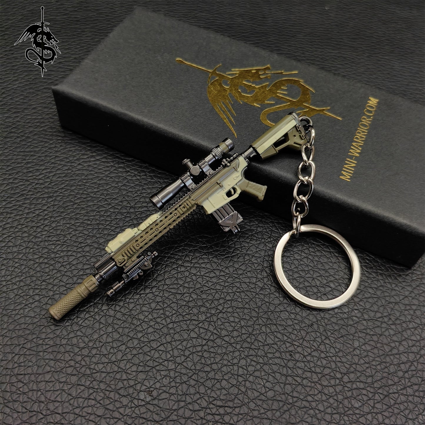 RE8 Mini SA-110 Sniper Rifle Gun Metal Keychain