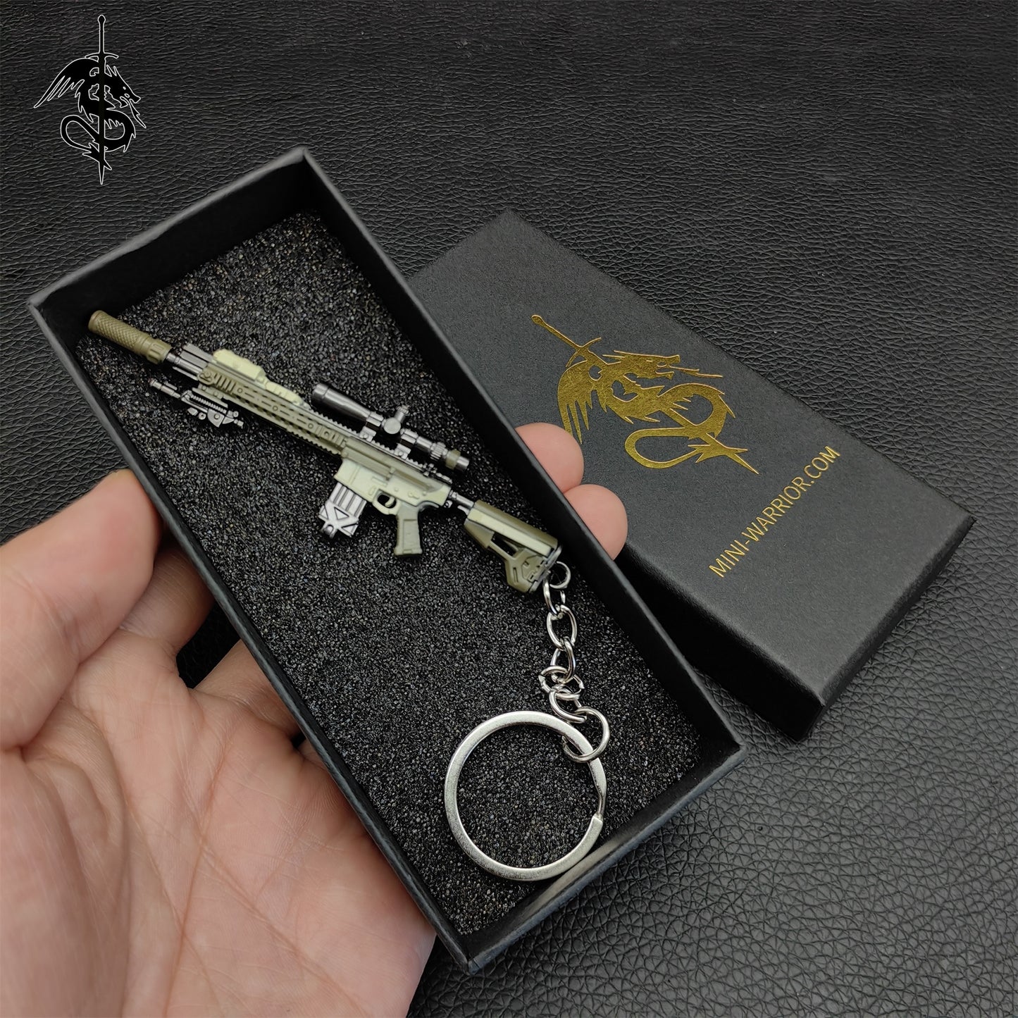 RE8 Mini SA-110 Sniper Rifle Gun Metal Keychain