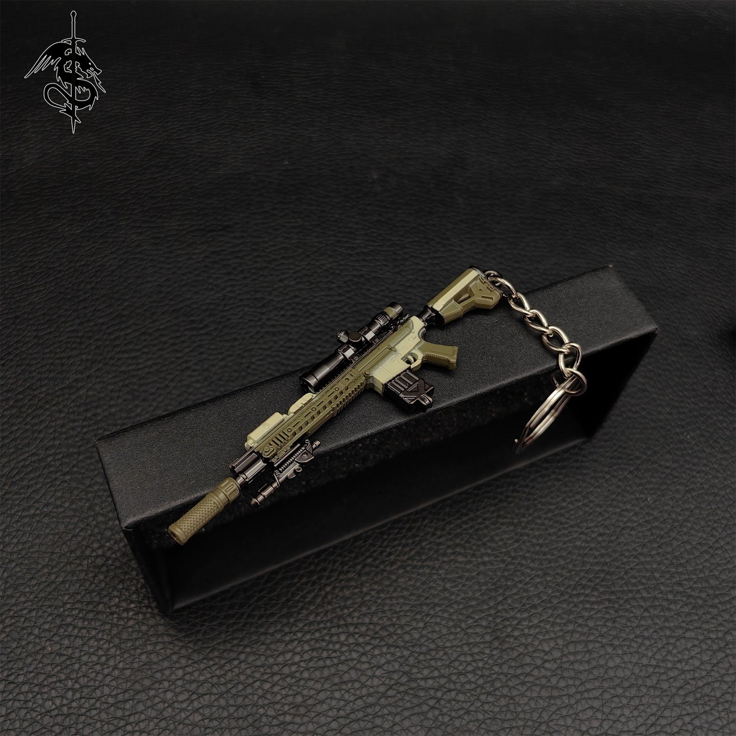 RE8 Mini SA-110 Sniper Rifle Gun Metal Keychain