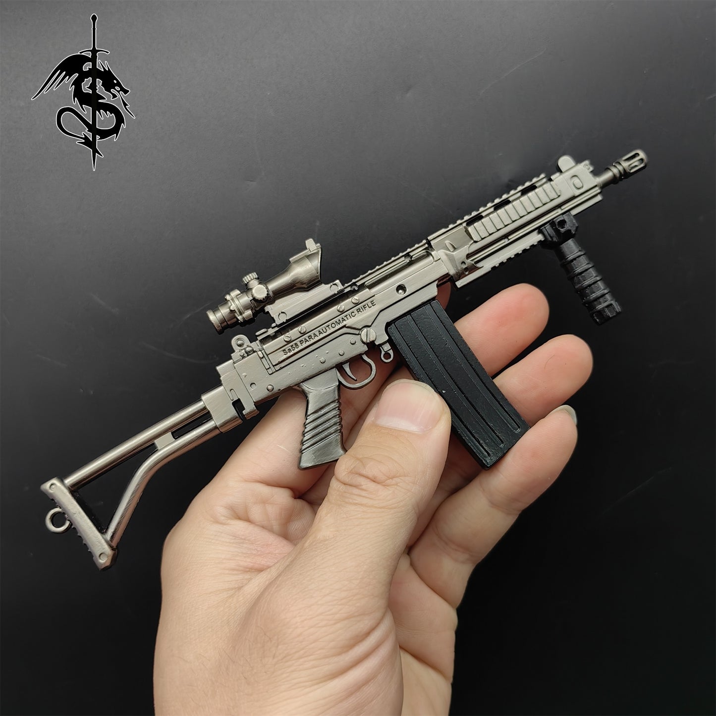 SA58 Para Gun Miniature Metal Tiny SA58 Tactical Carbine Replica