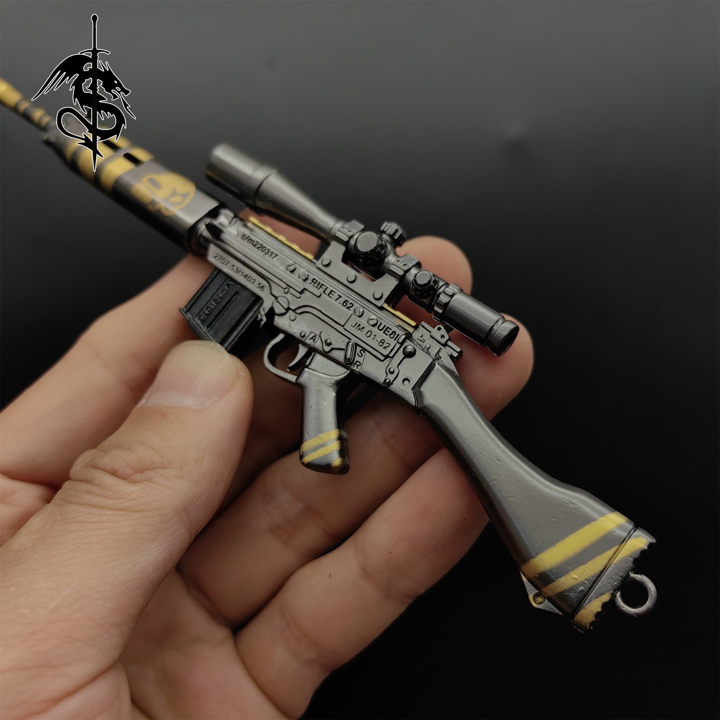 SLR Sniper Rifle DMR Designated Marksman Rifle Toy Gun Metal Replica