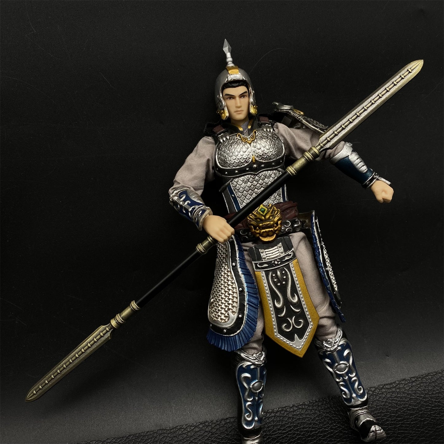 Double Head Long Handle Spear Metal Miniature