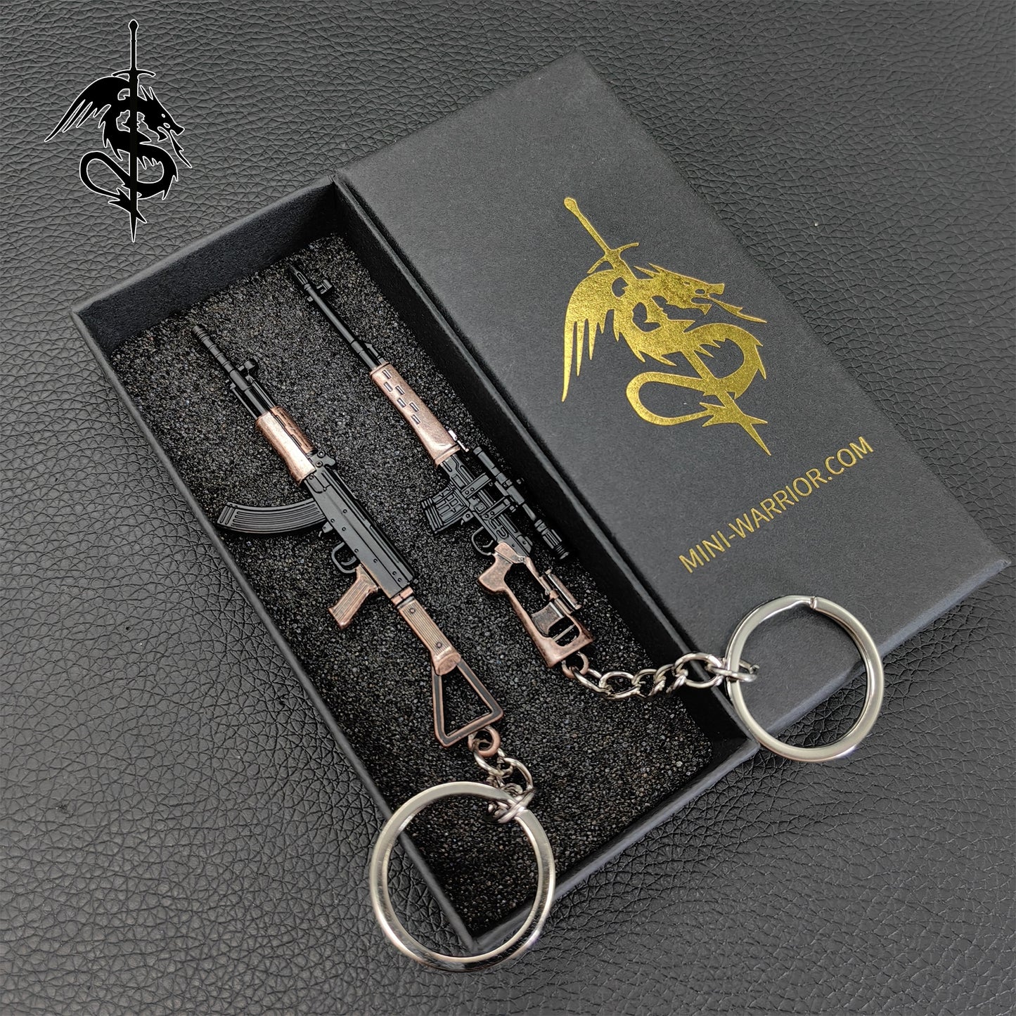 Tiny SVD And AKM81-1 Metal Gun Keychain