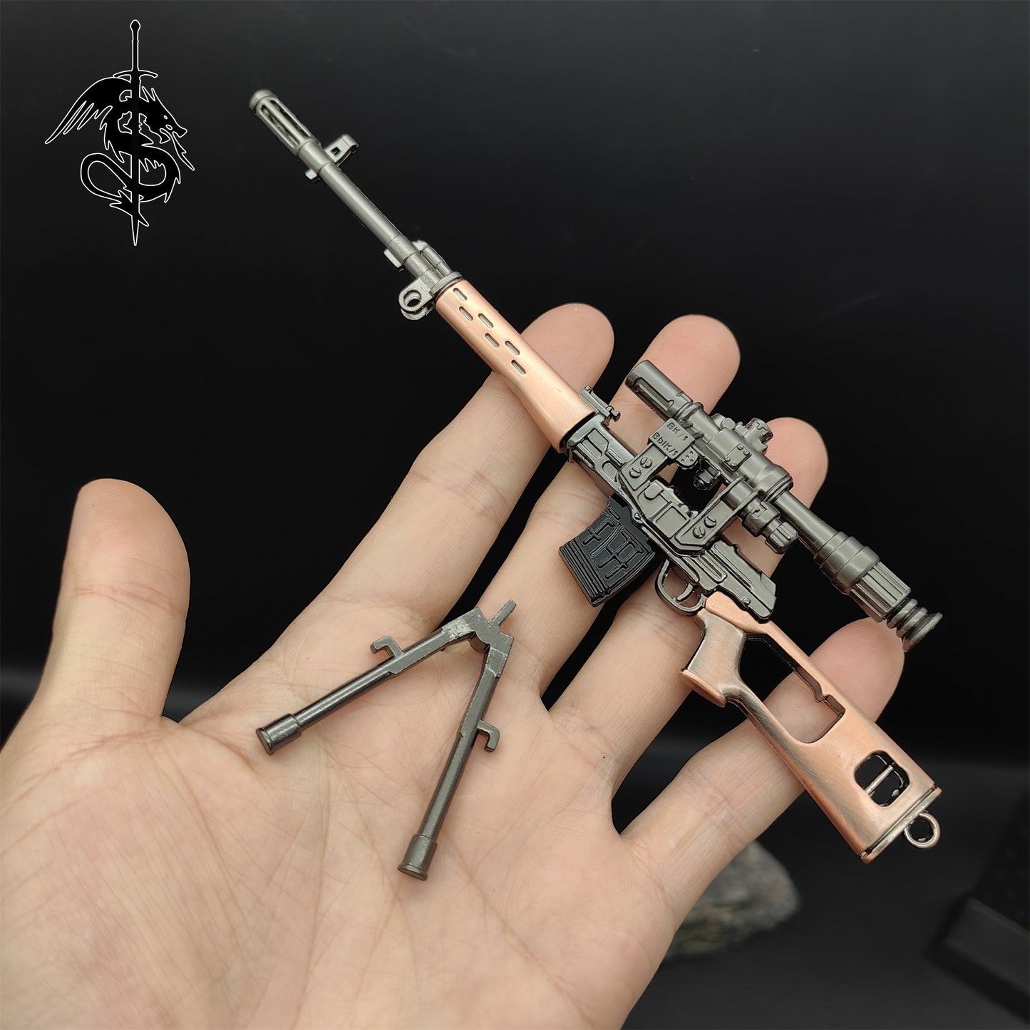 SVD Dragunov Sniper Rifle Metal Small Dragunov Gun Replica