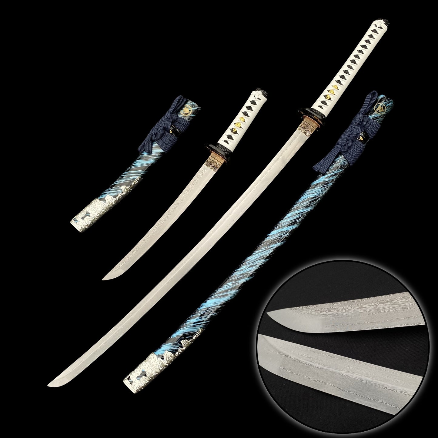 Jin Sakai Katana & Tanto Set-Damascus Steel Special Edition