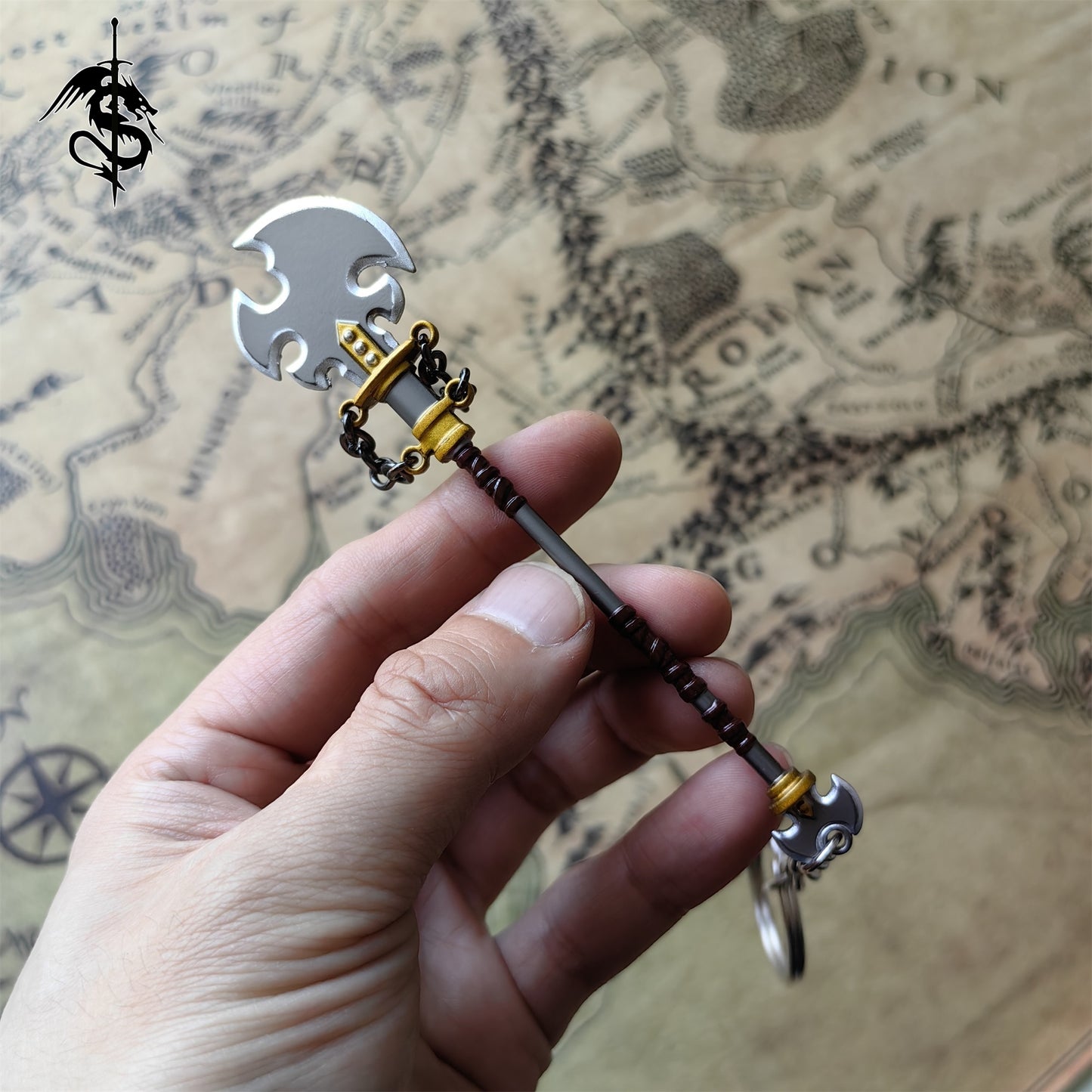 Metal Savage Lynel Spear Mini Weapon Keychain