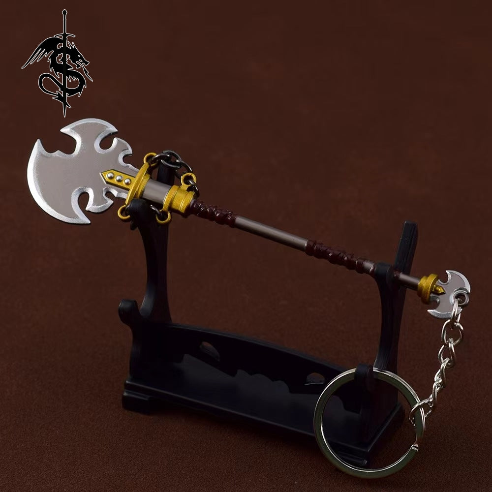 Metal Savage Lynel Spear Mini Weapon Keychain