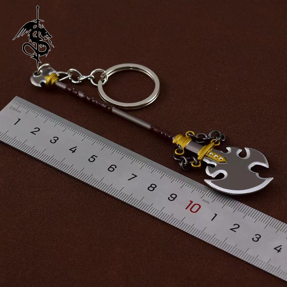 Metal Savage Lynel Spear Mini Weapon Keychain
