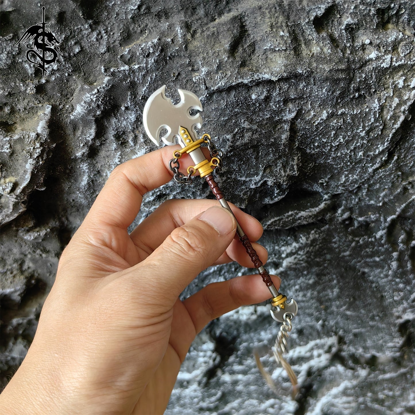 Metal Savage Lynel Spear Mini Weapon Keychain