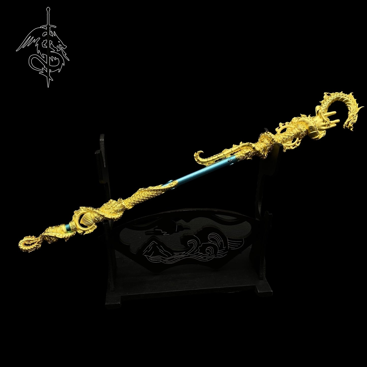 Black Myth Wukong Golden Loong Staff Metal Replica