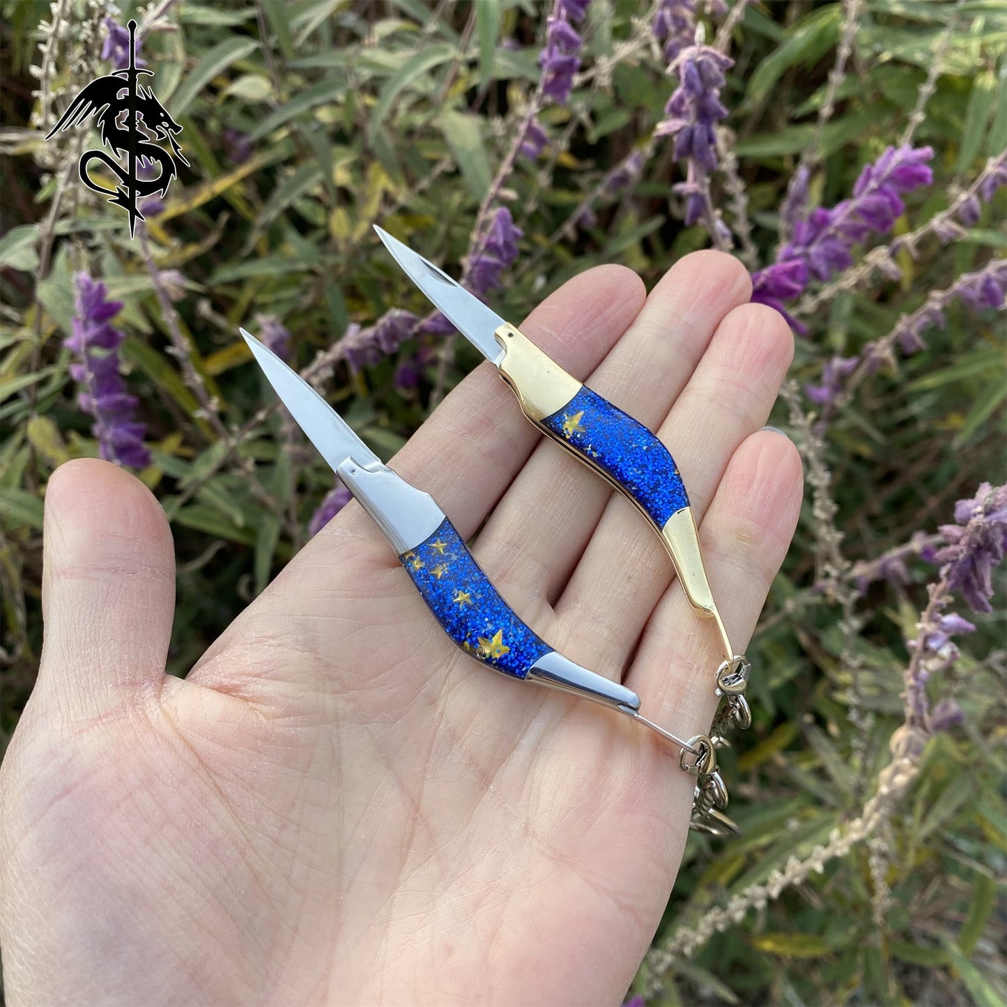 Portable Shrimp Knife Brass Handle Pocket Folding Knife