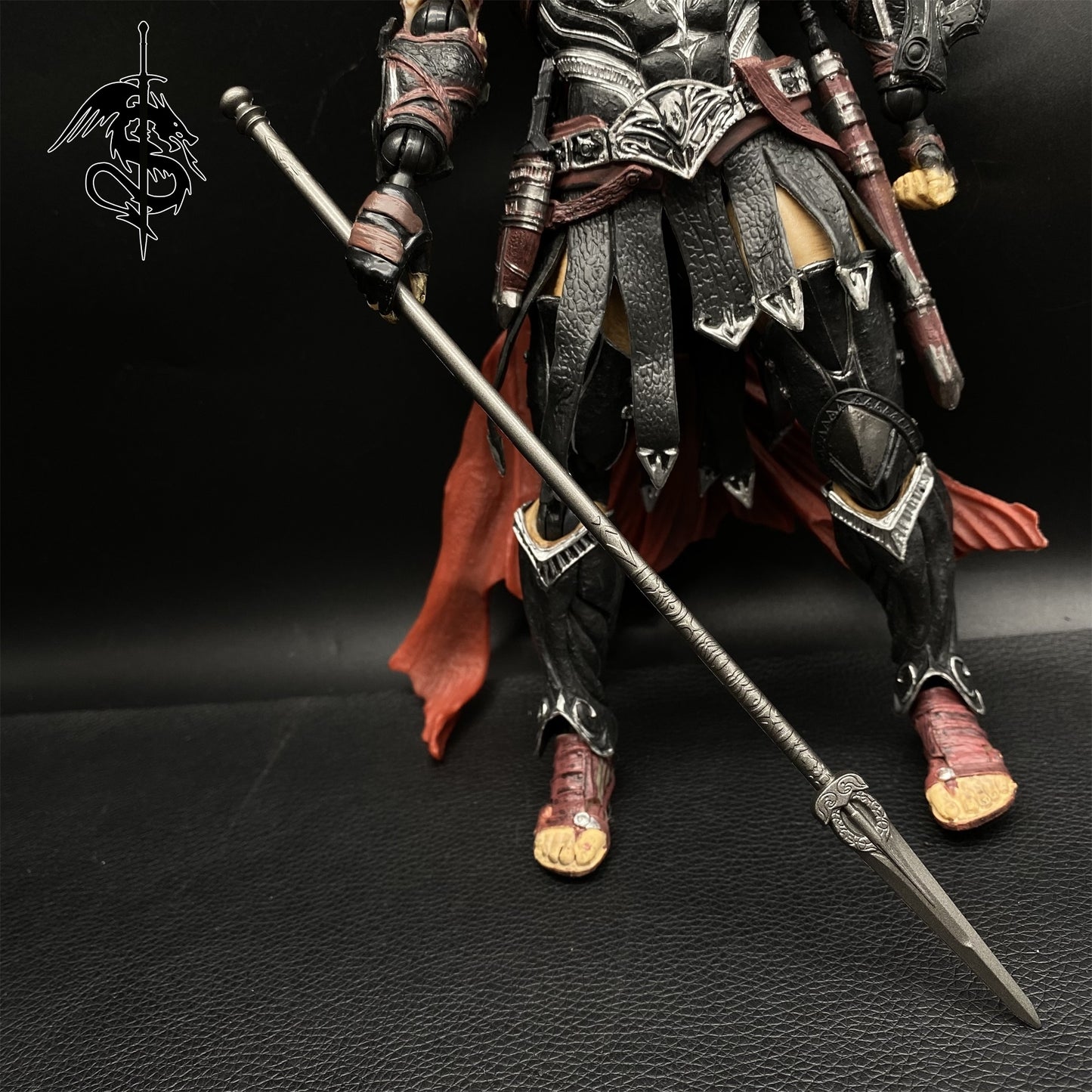 Ancient Silver Moon Lance Collection Metal Replica