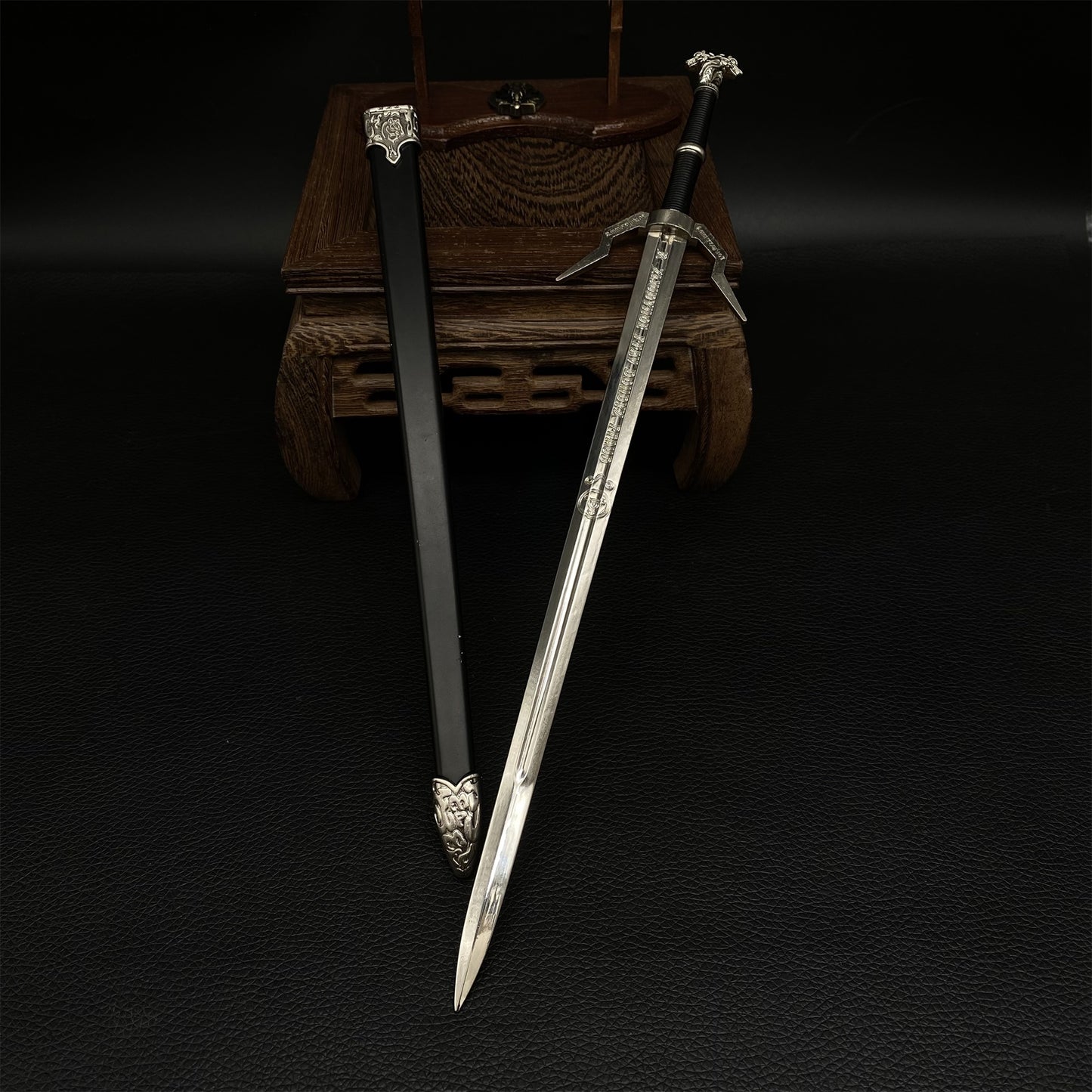 Geralt Silver Sword 30CM Small Metal Replica