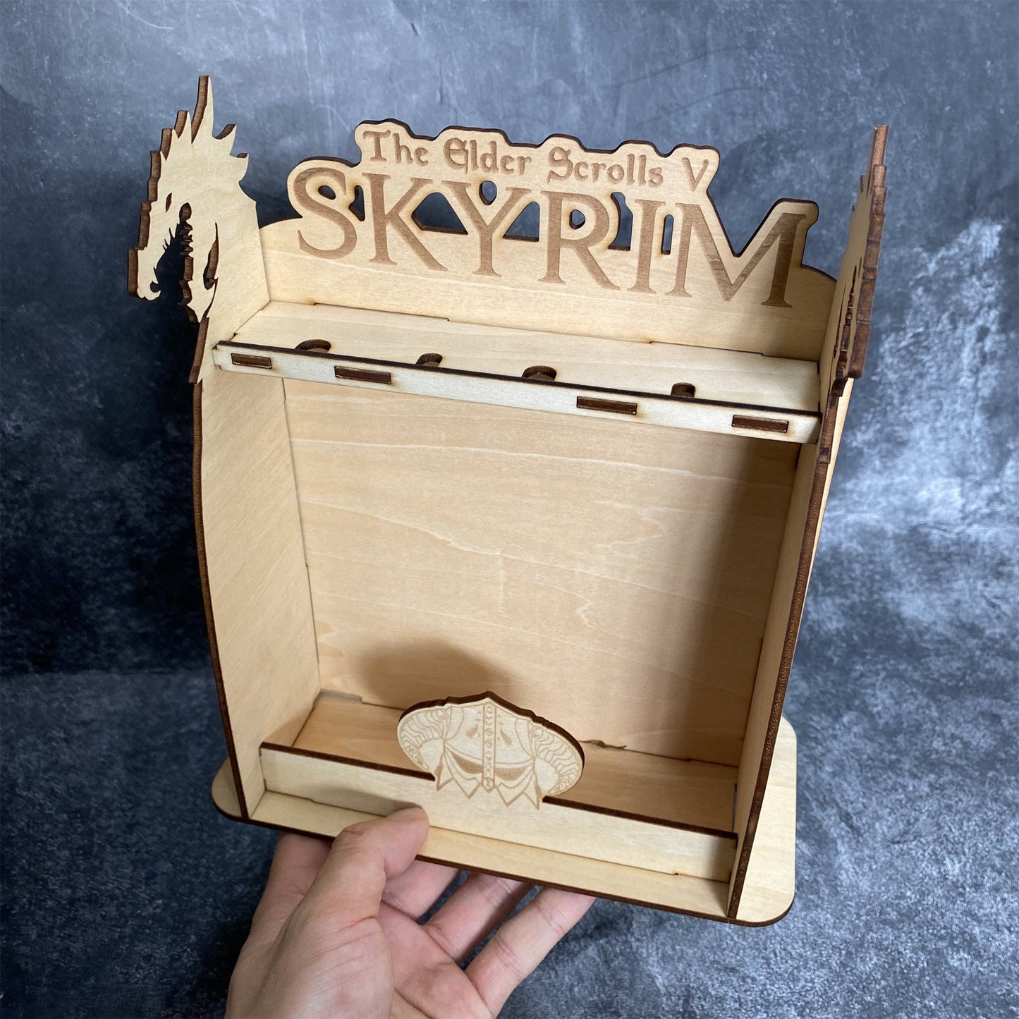 Skyrim Daedric Weapons 4 PCS With 3D Wooden Stand