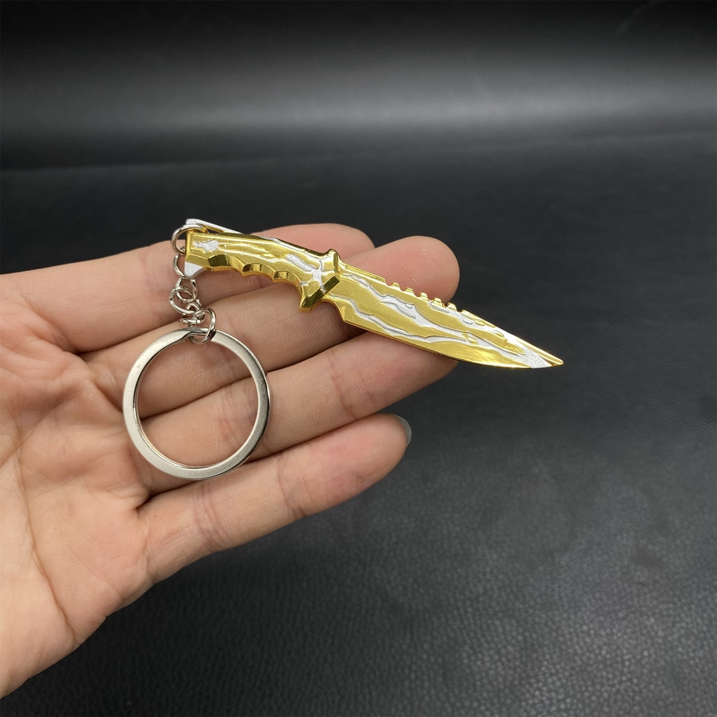 Metal Mini Smite Knife Keychain