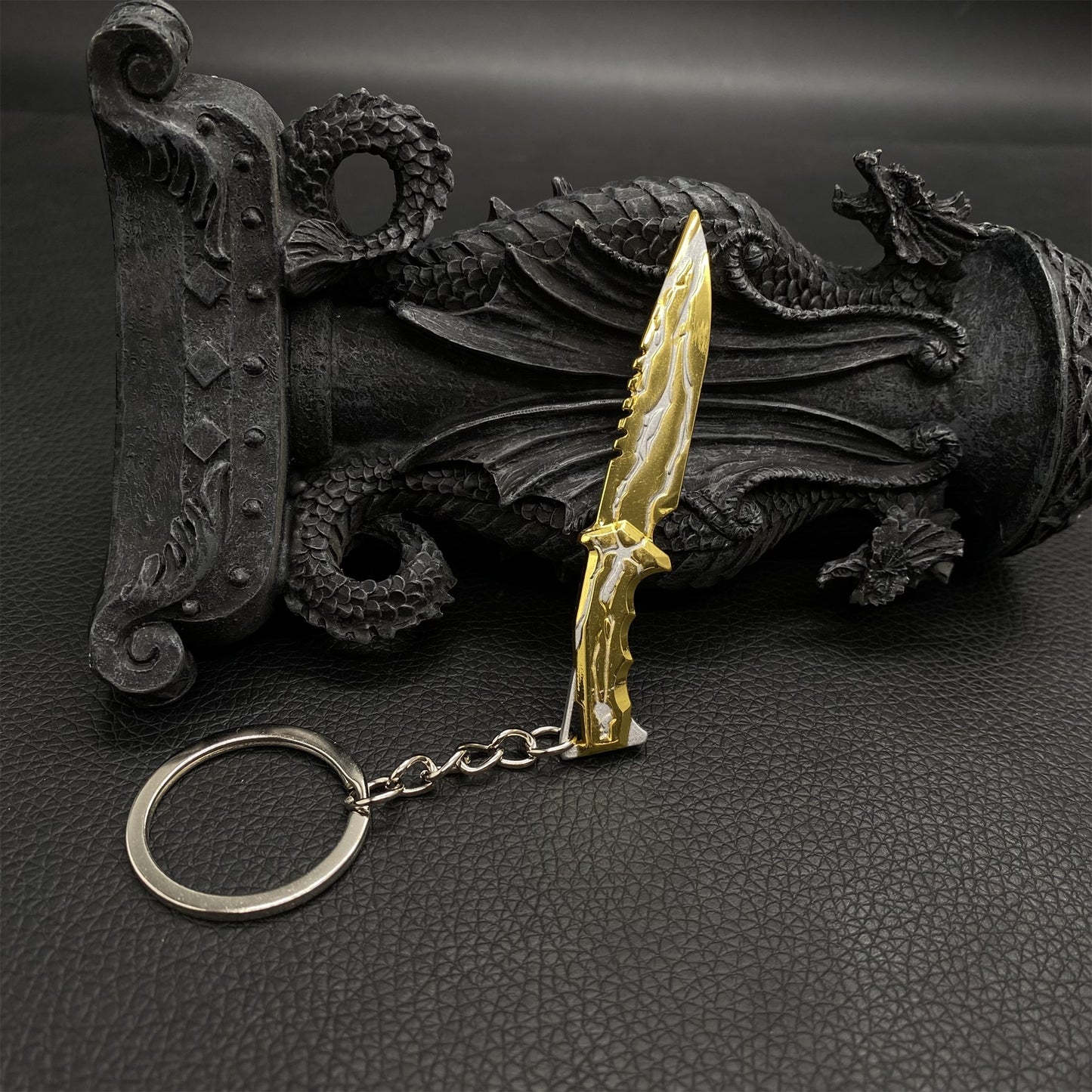 Metal Mini Smite Knife Keychain