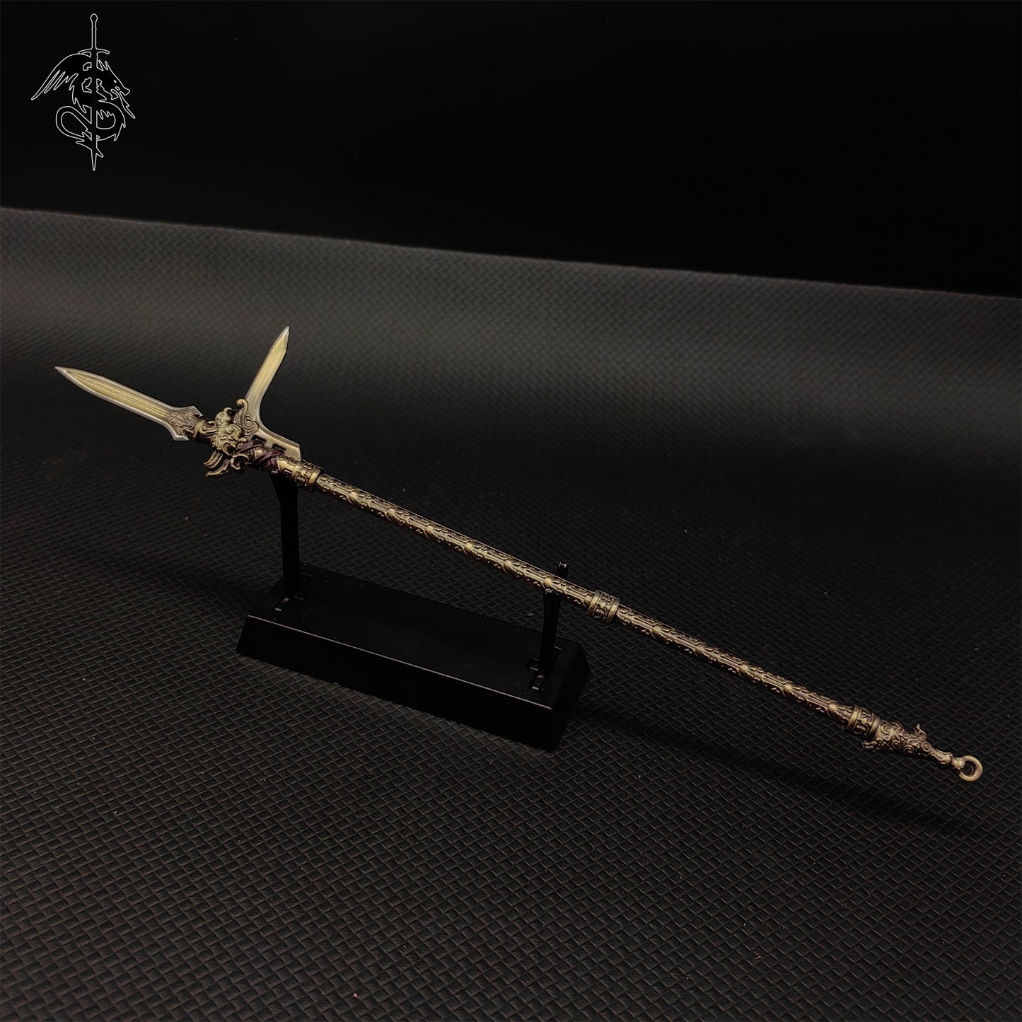 Alloy 8.7"Ancient Chinese Long Spear Replica Room Display 10 In 1 Pack