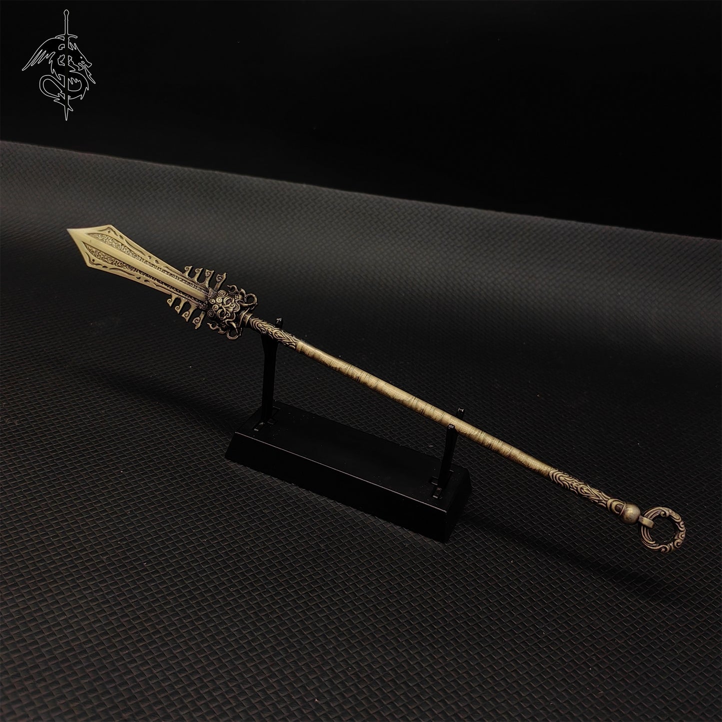 Alloy 8.7"Ancient Chinese Long Spear Replica Room Display 10 In 1 Pack
