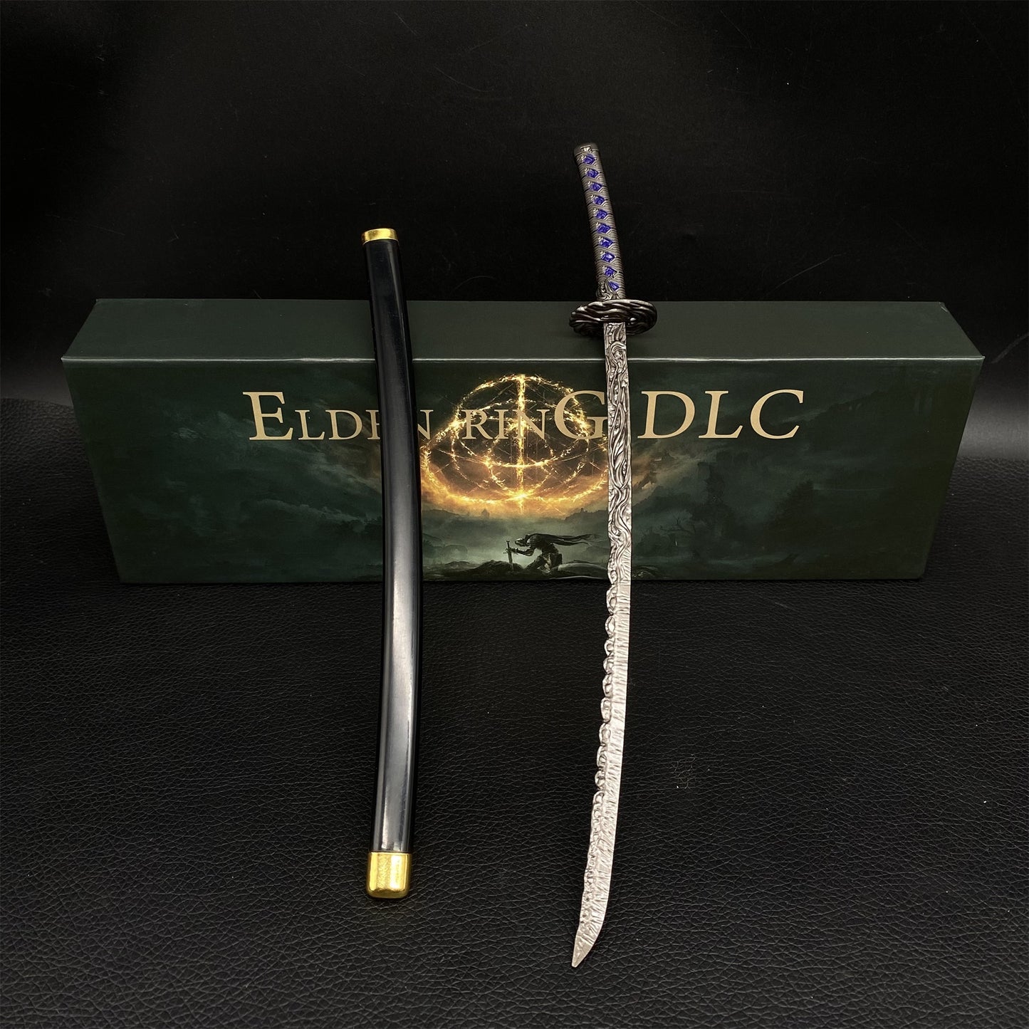 ER Star-Lined Katana Metal Replica Miniature With Gift Box