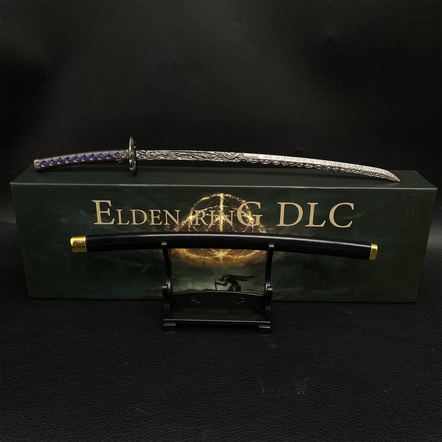 ER Star-Lined Katana Metal Replica Miniature With Gift Box