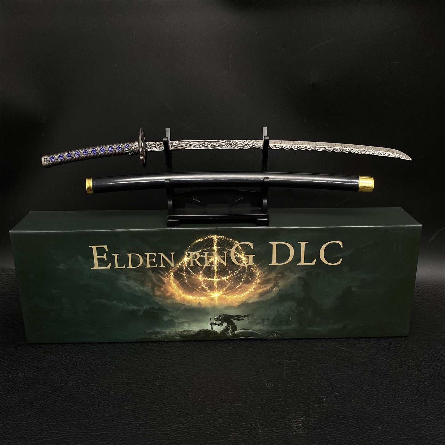 ER Star-Lined Katana Metal Replica Miniature With Gift Box