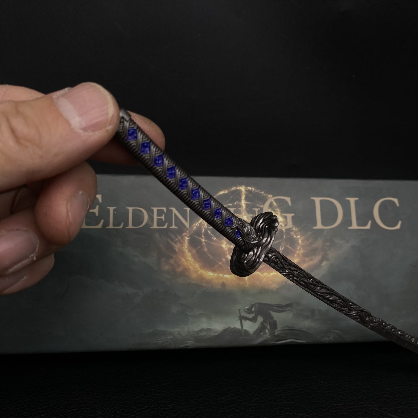ER Star-Lined Katana Metal Replica Miniature With Gift Box