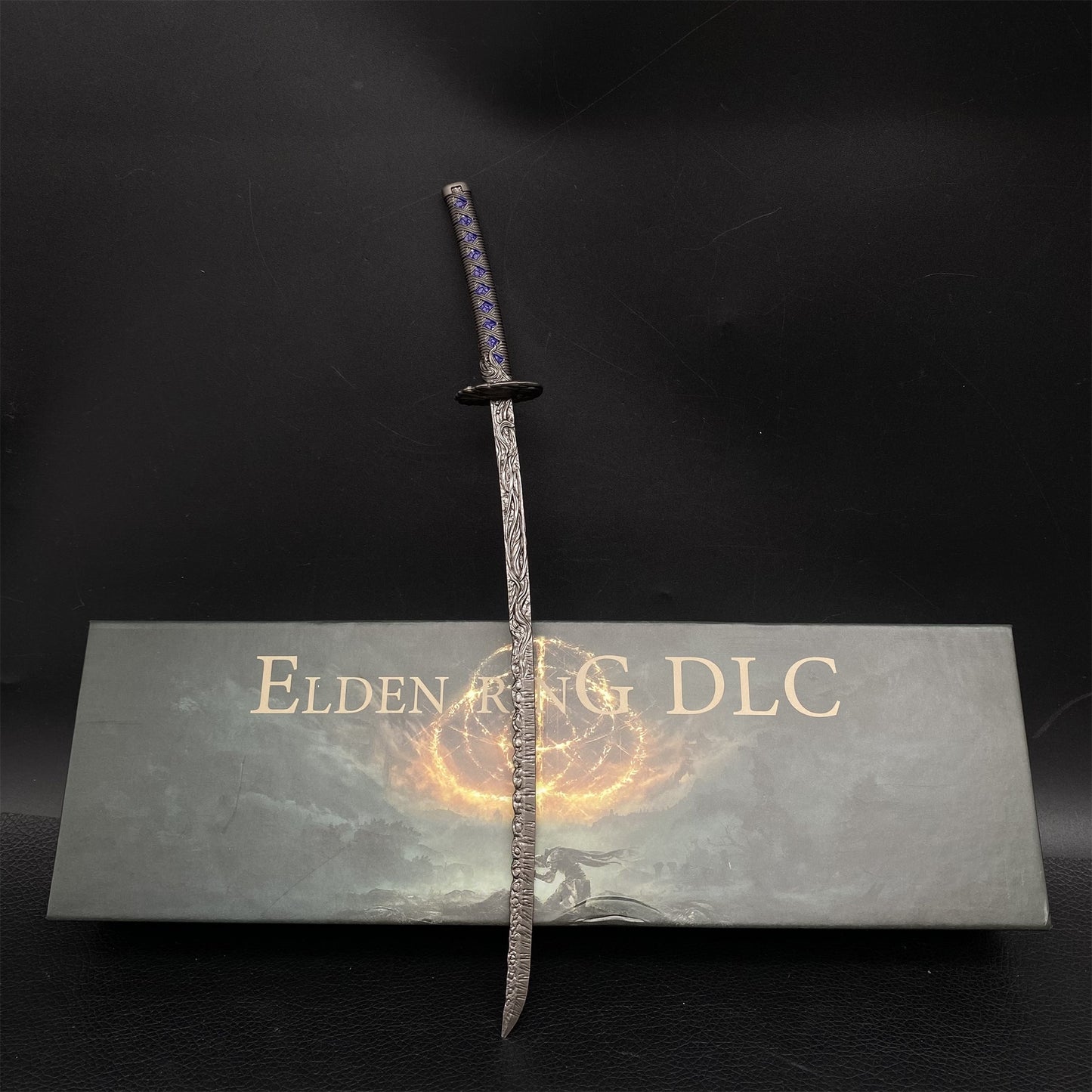 ER Star-Lined Katana Metal Replica Miniature With Gift Box